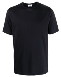 T-shirt girocollo blu scuro di Lardini