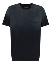 T-shirt girocollo blu scuro di Les Tien
