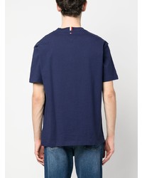 T-shirt girocollo blu scuro di Tommy Hilfiger