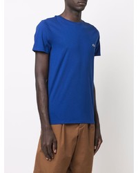 T-shirt girocollo blu scuro di Lacoste