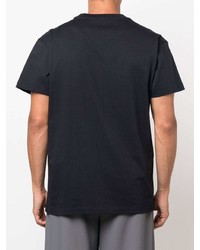 T-shirt girocollo blu scuro di Jil Sander