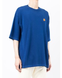T-shirt girocollo blu scuro di Kenzo