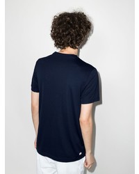 T-shirt girocollo blu scuro di Lacoste