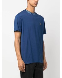 T-shirt girocollo blu scuro di Philipp Plein