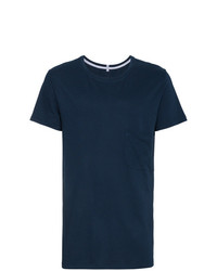 T-shirt girocollo blu scuro di Lot78