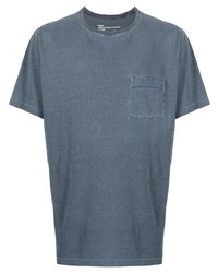 T-shirt girocollo blu scuro di Maharishi