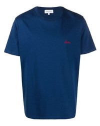 T-shirt girocollo blu scuro di Maison Labiche