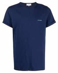 T-shirt girocollo blu scuro di Maison Labiche