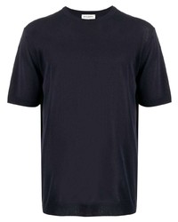 T-shirt girocollo blu scuro di Man On The Boon.