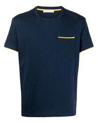 T-shirt girocollo blu scuro di Manuel Ritz