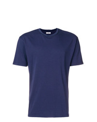 T-shirt girocollo blu scuro di Mauro Grifoni