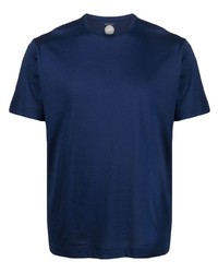 T-shirt girocollo blu scuro di Mazzarelli