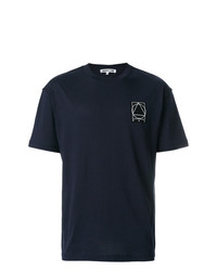 T-shirt girocollo blu scuro di McQ Alexander McQueen