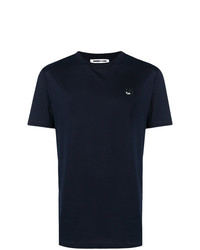 T-shirt girocollo blu scuro di McQ Alexander McQueen