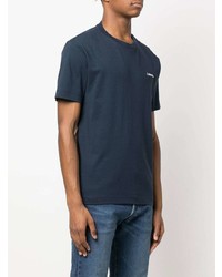 T-shirt girocollo blu scuro di Calvin Klein