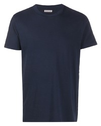T-shirt girocollo blu scuro di Moncler