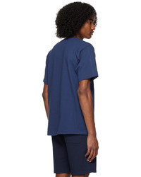 T-shirt girocollo blu scuro di BAPE