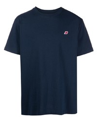 T-shirt girocollo blu scuro di New Balance