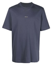 T-shirt girocollo blu scuro di Oamc
