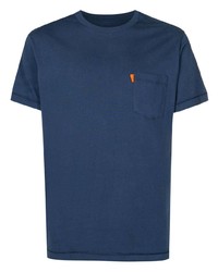T-shirt girocollo blu scuro di OSKLEN