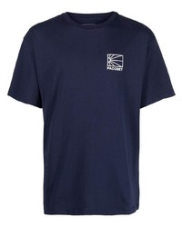 T-shirt girocollo blu scuro di PACCBET