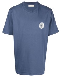 T-shirt girocollo blu scuro di Paura