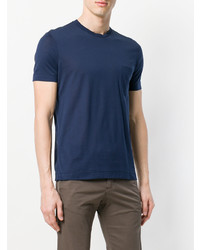 T-shirt girocollo blu scuro di Dell'oglio