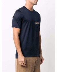 T-shirt girocollo blu scuro di PS Paul Smith