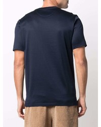 T-shirt girocollo blu scuro di PS Paul Smith
