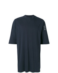 T-shirt girocollo blu scuro di Rick Owens DRKSHDW
