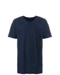 T-shirt girocollo blu scuro di Roberto Collina