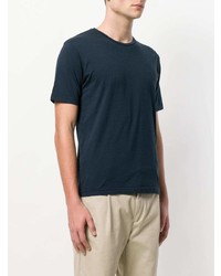 T-shirt girocollo blu scuro di Aspesi