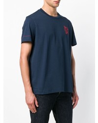 T-shirt girocollo blu scuro di Calvin Klein 205W39nyc