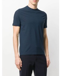 T-shirt girocollo blu scuro di Zanone