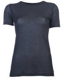 T-shirt girocollo blu scuro di Sofie D'hoore