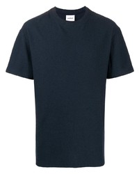 T-shirt girocollo blu scuro di Soulland