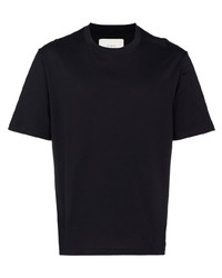 T-shirt girocollo blu scuro di Studio Nicholson