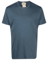 T-shirt girocollo blu scuro di Ten C