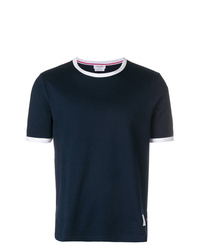 T-shirt girocollo blu scuro di Thom Browne