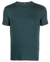T-shirt girocollo blu scuro di Tom Ford