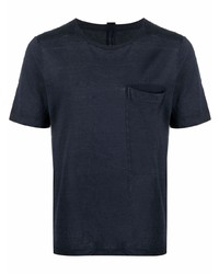 T-shirt girocollo blu scuro di Transit