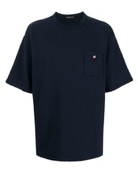 T-shirt girocollo blu scuro di UNDERCOVE