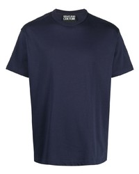 T-shirt girocollo blu scuro di VERSACE JEANS COUTURE