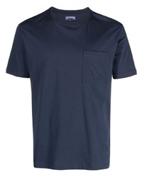 T-shirt girocollo blu scuro di Vilebrequin