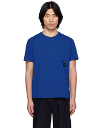 T-shirt girocollo blu scuro di Wooyoungmi