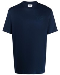 T-shirt girocollo blu scuro di Y-3