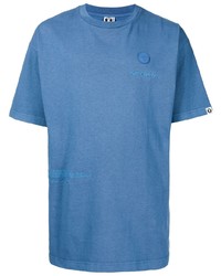 T-shirt girocollo blu di AAPE BY A BATHING APE