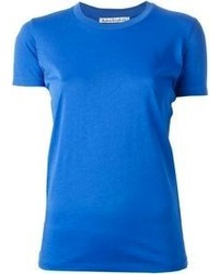 T-shirt girocollo blu di Acne Studios