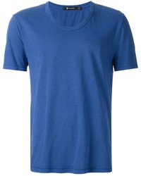T-shirt girocollo blu di Alexander Wang