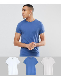 T-shirt girocollo blu di ASOS DESIGN